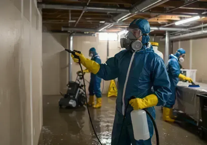 Basement Sanitization and Antimicrobial Treatment process in Jackson, KY